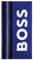 BOSS Surfing Beach Towel in Cotton Velvet, Blue