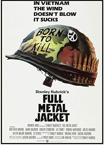 Poster Full Metal Jacket Vintage-Filmplakat, Wandkunst, Bilder, Poster Und Drucke, Leinwandgemälde, Heimdekoration 50X70Cm Kein Rahmen