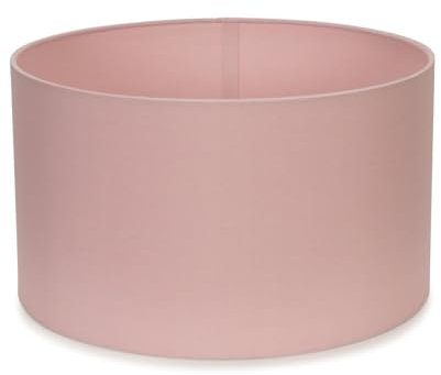 MiniSun | Medium Modern Blush Pink Fabric Drum Light Shade | Lamp Shades, Home Décor & Improvement Essential | 350mm Shade Width