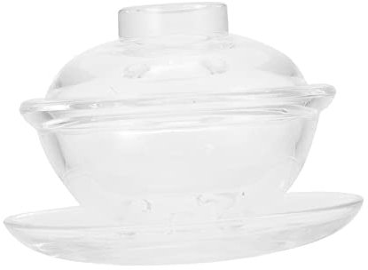 GaRcan 1 Ensemble de Bols à la Vapeur, coquetier, Soupe, soupière avec Couvercle, Bol de dégustation de Dessert, récipient Transparent avec Couvercle, Tasse à café en Verre ave
