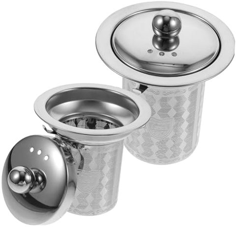 2pcs Teapot Tea Strainer Replacement Tea Filter Strainer for Teapot Tea Sifter Tea Kettle Tea Infuser Tea Cup Strainer Tea Filters Tea Infuser Basket Tea Mesh Strainer Tea Basket