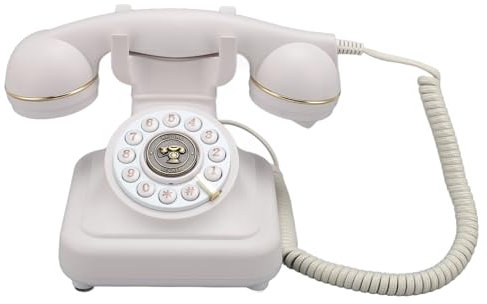 Teléfono Retro, Función de Libro de Visitas con Sonido, Teléfono Fijo Vintage Premium con Memoria de 8 GB para Fiesta de Boda en Casa