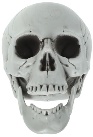 CIYODO Halloween-schädel Schädelmodell Skelett Figur Statue Minischädel Zum Basteln Künstlicher Schädel Gruseliges Stoff-Halloween Halloween-simulationsschädel Party Haushalt Unheimlich