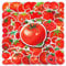 50Stück Tomaten Aufkleber für Motorrad,Kühlschrank,Fahrrad,Gepäck, Skateboard,Laptop, Stoßstange,Auto,niedliche Gemüse Wasserdicht Aufkleber,Erwachsene Kinder Geschenk,Rote Obst Aufkleber