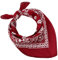 Bandana 100% Baumwolle Set 3/5/10 für Damen Herren Kinder Unisex Einfarbig und/oder Paisley Muster Code A644 (Set 20 Stück, Paisley, Bordeaux)