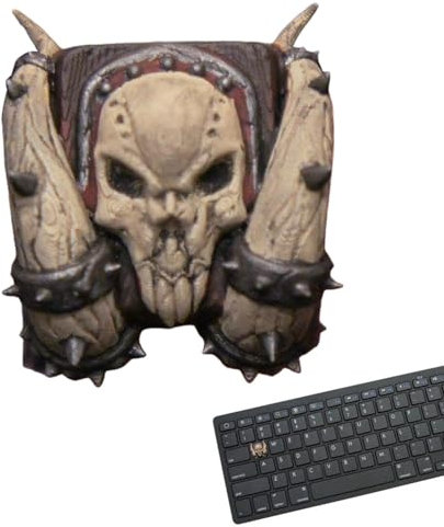 Obesntln Retro-Tastenkappen – gruselige kreative PC-Tastenkappen aus Kunstharz – Spiel mechanische Tastatur PC-Zubehör für Videospiel-Fans Sammler