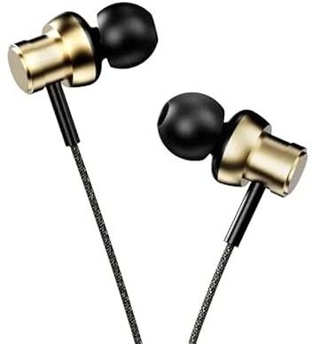 HiFuture HI5 In-Ear-Kopfhörer mit Mikrofon, USB C, kabelgebunden, goldfarben