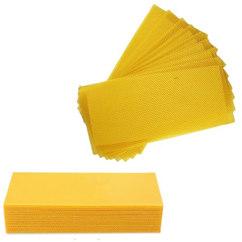 XINTANGXIA Bienenwachsplatten 100% Reine Bienenwachs-Blatter Natürliches Bienenwachs-Kerzen für DIY-Kerzenherstellungs-Kits Erwachsene und Kinder