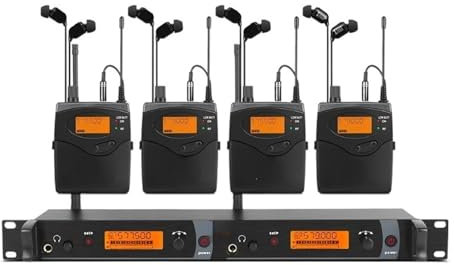 WESLNN Monitor Professional 4 Channel 4 Bodypack In Ear Monitor Wireless System Type Whole Metal(902-928)