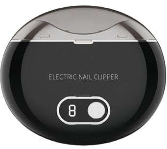 Coupe-Ongles Électrique: Coupe-Ongles Et Lime 2 En 1, Sécurité Ajustable, Pour Bébés, Enfants, Adultes Et Seniors (Noir)
