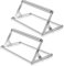 Zonon 2 Pcs Adjustable Cutting Machine Table Saw Stand Foldable Cutting Machine Support Frame Portable Rolling Miter Saw Stand, Height Adjustable Range 0.98-5.71 Inch