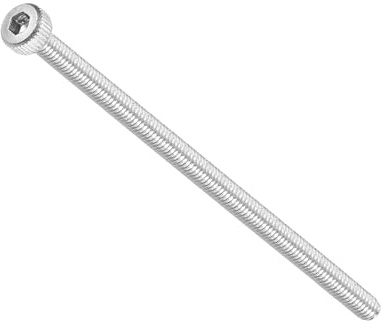 METALLIXITY Socket Head Cap Screw(M2.5-0.45x50mm)10Pcs, 304 Stainless Steel | Steel Allen Socket Drive Metric - Machine Internal Hex Screw UNC Coarse Thread, Silver Tone