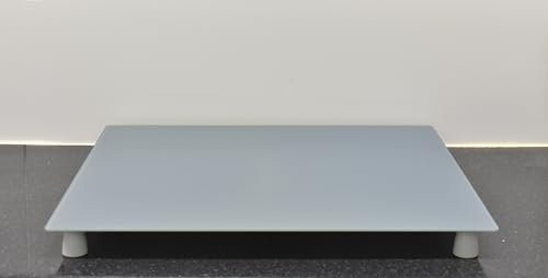 Deenz 60X52Cm Grey Universal Hob Cover Plate Tempered Glass Worktop Saver Dishwasher Safe 5Mm All Types of Cookers (Hob Cover 4 Feets)