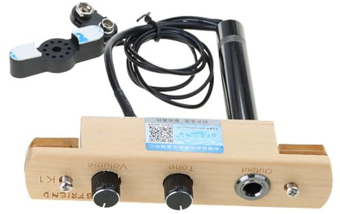 Mikrofon-Tonabnehmersysteme, Cajon-Trommel, Schallloch-Tonabnehmer, Mikrofon, elektronische Tonabnehmersysteme mit Lautstärkeregler