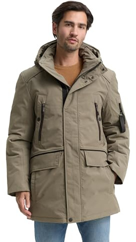TOM TAILOR Herren 1047040 Arctic Parka mit abnehmbarer Kapuze (1er Pack)
