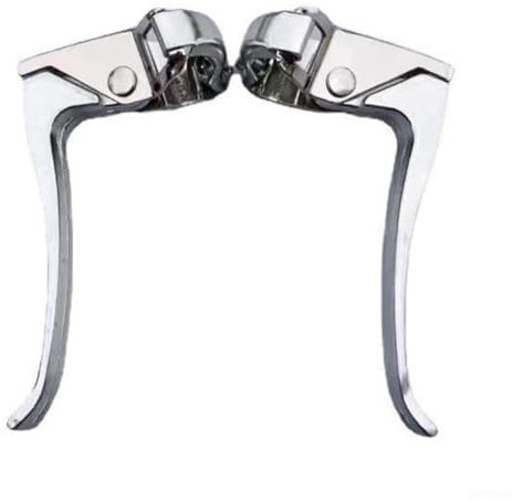 Jotekonoby 1 paire de poignées de frein de vélo en métal, poignées de frein d'embrayage en métal, leviers de frein de vélo vintage, pièce de rechange, pour guidon de 22 mm de diamètre