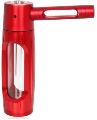 Blazecan Glass Water Bottle, Bottles with Aluminum Exterior and a Glass Interior, Pocket-Sized Bottles Travel Companion,Leakproof, Easy to Set up Clean(Red)