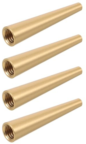 GARVALON Lot De 4 Ornements De Pieds en Laiton pour Meubles Rehausseurs De Pieds De Table en Laiton Rehausseurs Décoratifs pour Présentoirs sur Bois Petits