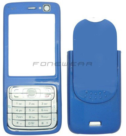 Nokia N73 Handy Neu Ersatz Gehäuse Fascia Faszien Housing vorder und hinten Batterie Abdeckung Blau/Blue