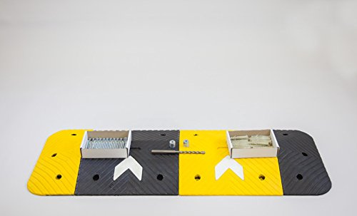The Ramp People 5mph Speed Bump Kits 1m - 8.5m (1.5m) | 75mm HIgh | Includes Fixings | Modular | 20,000kg Capacity