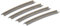 Tomytec 018537 4 Gleise, gebogen in Schotterbettung, 15 Grad, One Size