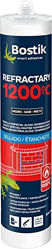 Bostik Refractary 1200°C – Mastic Réfractaire Résistant jusqu'à 1200°C – Noir – Cartouche de 310ml 30604679