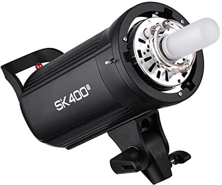 Godox SK400II Professionelles kompaktes 400-W-Studio-Blitzlicht Integriertes Godox 2,4-G-Wireless-X-System GN65 5600K mit 150-W-Einstelllampe für E-Commerce-Produktporträt Lifestyle-Fotografie