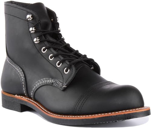 Red Wing Iron Ranger 08084-0D Leather Mens Boots - Black - 42