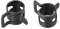 uxcell Steel Band Clamp 7mm Inner Dia Fit 7.5-8.2mm OD Hose Spring Band Type Action Fuel Line Silicone Tube Clip Clamp Black 10Pcs