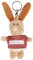 NICI 44652 Schlüsselanhänger Hase mit T-Shirt Michelle 10cm