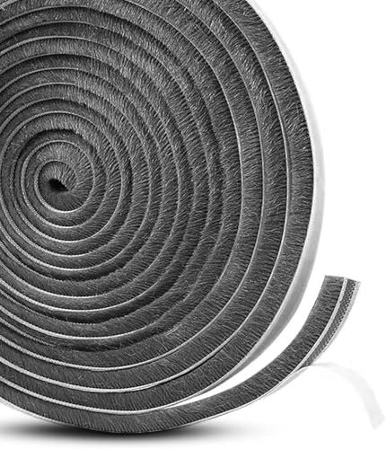Bürstendichtung selbstklebend für Türdichtung Türbodendichtung Windstopper Rolladendichtung Dichtungsband Insektenschutz Fliegengitter (1 Meter, 6,7 x 3) 1•6,7 x 3 1•6,7 x 3 1•6,7 x 3