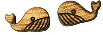 Ohrstecker Wal Wasser Holz Ohrringe Stecker Juvelato