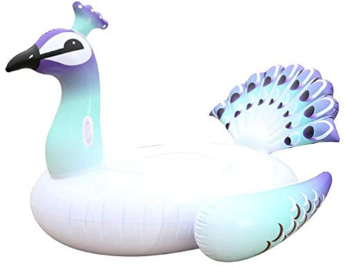 BESPORTBLE Aufblasbare Pfau Schwimm Reihe Pool Float Schwimmen Pool Floß Schwimmen Liege Float Reihe für Outdoor Sommer Strand Party