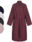 Morgenstern Peignoir de Bain Femme Kimono Coton Gaufre - Taille L - Bordeaux Rouge