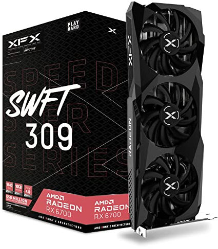 XFX VGA 8GB Radeon RX6700 SWFT309 CORE Gaming 3xDP/H Speedster AMD RX 6700 Gaming G