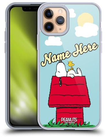 Head Case Designs Licenciado Oficialmente Personalizada Individualizada Peanuts Snoopy y Woodstock Arte Caso Funda de Gel Suave Compatible con Apple iPhone 11 Pro