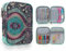 Aeelike Grünes Totem Häkelnadel-Etui, Praktisch Häkeltasche Organizer mit Doppeltes Aufbewahrungsfach, 18×15×3,6 cm, Reißverschluss-Aufbewahrungstasche für Häkelnadel, Häkelzubehör(nur Tasche)