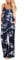 OUGES Summer Women's Floral Sleeveless Racer Back Casual Wide Leg Pants Jumpsuits Romper(FLoral05,Large)