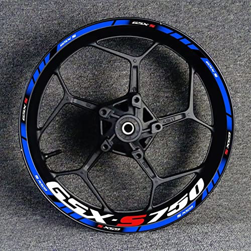HIMNIL Motorrad-Felgennaben-Aufkleber-Dekorationsset Für Suzuki GSX-S750 GSX750S GSXS750 Gsxs 750 S750 Felgenaufkleber (Color : 15)