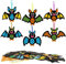 DKINY 12 Kits DIY Chauves-Souris avec Autocollant en EVA - Loisir Créatif d'Halloween pour Enfants Activité Manuelle Fête Jeux Groupe Classe Déco Suspendu