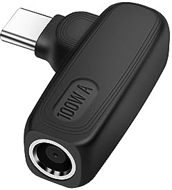 PNGKNYOCN 100W PD USB Typ C zu DC 7909 Adapter,90 Grad DC 7.9 x 0.9mm Buchse zu USB Typ C Stecker Strom Ladeadapter für Laptop Stromversorgung(DC 7909)