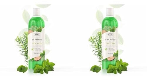 Wahl Tea Tree Shampoo, Dog Shampoo, Shampoo for Pets, Natural Pet Friendly Formula, For Thick and Sensitive Pet Coats, Concentrate 11:1, Remove Dirt and Odours (Pack of 2)
