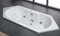 Luxus LED Einbau Whirlpool Badewanne 209x80.5 cm Eckwanne Ozon 2 Pers. inkl. Spedition
