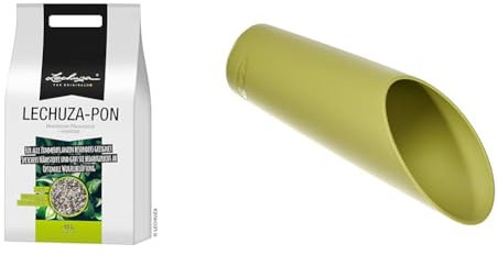 LECHUZA PON 18 Liter Pflanzsubstrat, Neutral & LECHUZA-PON Schütte 0,1 L pistaziengrün 19071