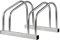 Crystals Bike Rack for 2 Bikes - Bicycle Floor or Wall Mount Stand - Cycle Stand for Bike Storage Outdoor Garage - Steel Bike Stand, Silver (2 Bikes Stand)
