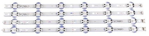 HAJMGUMC 4 Uds/Kit De Tiras LED Aptas For LG 49 TV 49UJ651V 49UV340C UB 49UJ6500 LC490DGG 6916L 2862A 2863A V17 49 L1 + R1