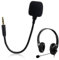 Ersatz-Mikrofon für Headset, externes Mikrofon, 3,5 mm, abnehmbares Mikrofon, Spielmikrofon, kompatibel mit Turtle Gaming-Headset auf PS4, PS5, Xbox One, PC, für jedes kabellose Headset, 1 Stück