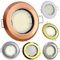 LED Einbaustrahler silber rund 5 Watt warmweiß 230V - GU10 Einbauleuchte 55-60mm Bohrloch - Einbau-Spot Decken-Strahler Deckeneinbaustrahler Deckenspot Deckeneinbauleuchte Einbauleuchte