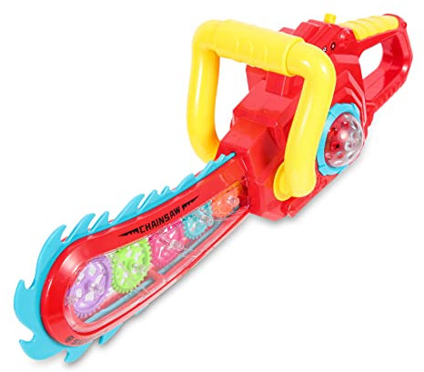QUMIIRITY Jouet Électrique pour Garçon De 5 Jouet Créatif Lumineux Tronçonneuse Son Décoration De Éclairage pour Enfants Fête Amusant Couleur Aléatoire