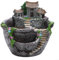 HpLive Sukkulenten-Töpfe, Dekorativer Blumentopf für Garten, 17,5 x 17 x 16 cm Feengarten Miniatur-Landschaft für Sukkulenten und Kakteen(Silber)